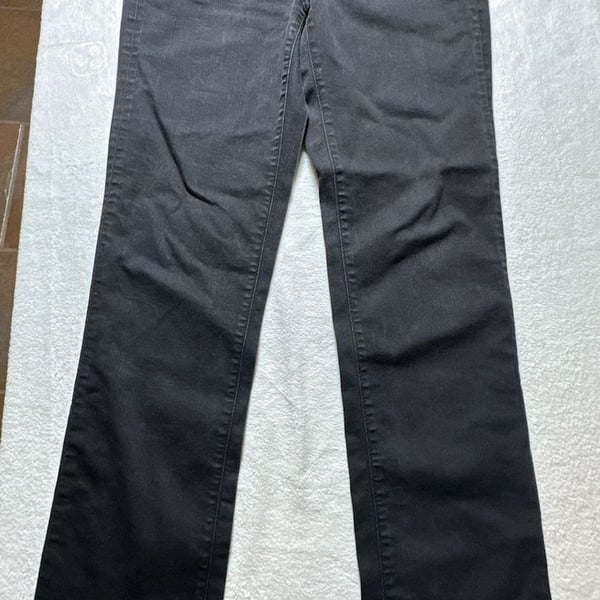 DKNY Jeans Women's Black Straight Leg Denim Pants Size 6