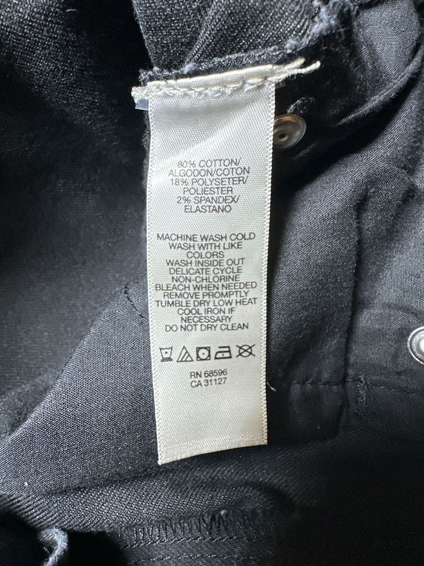 DKNY Jeans Women's Black Straight Leg Denim Pants Size 6 4