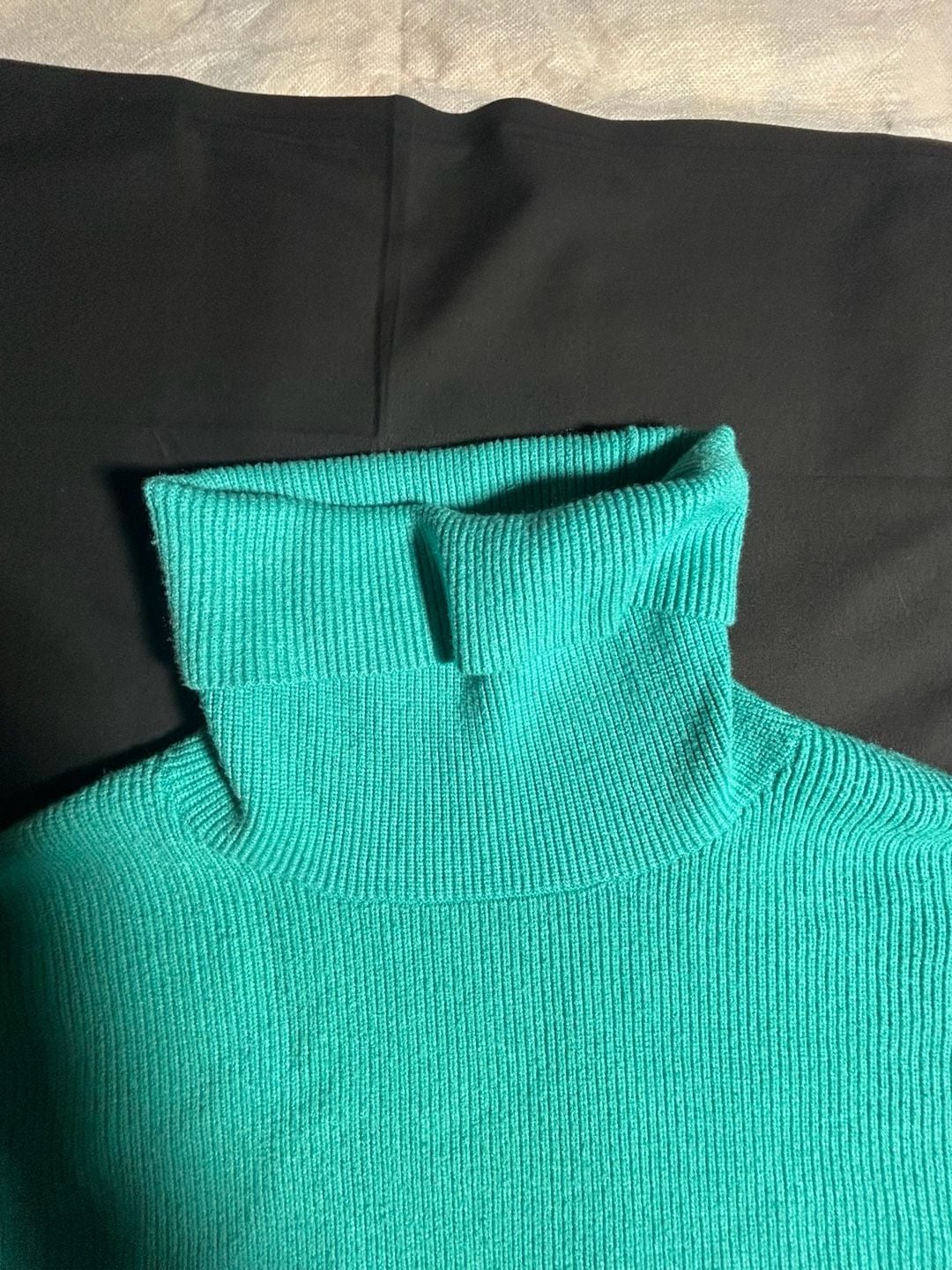 Free People Softly Structured Tunic Turtleneck Sweater in Oasis Green 3