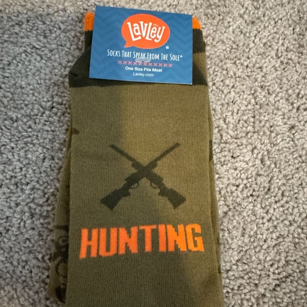 Lavley I'd Rather Be Hunting Novelty Socks