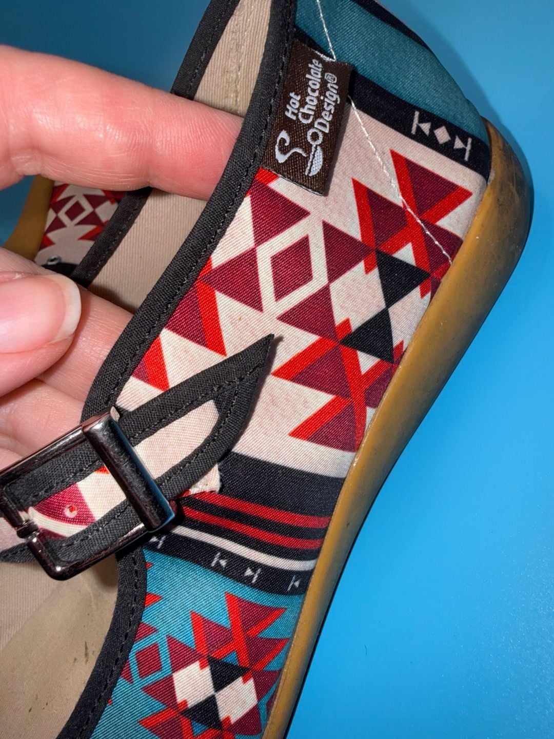 Hot Chocolate Design Chocolaticas Women's Mary Jane Flats in Aztec/Tribal Print multi 12