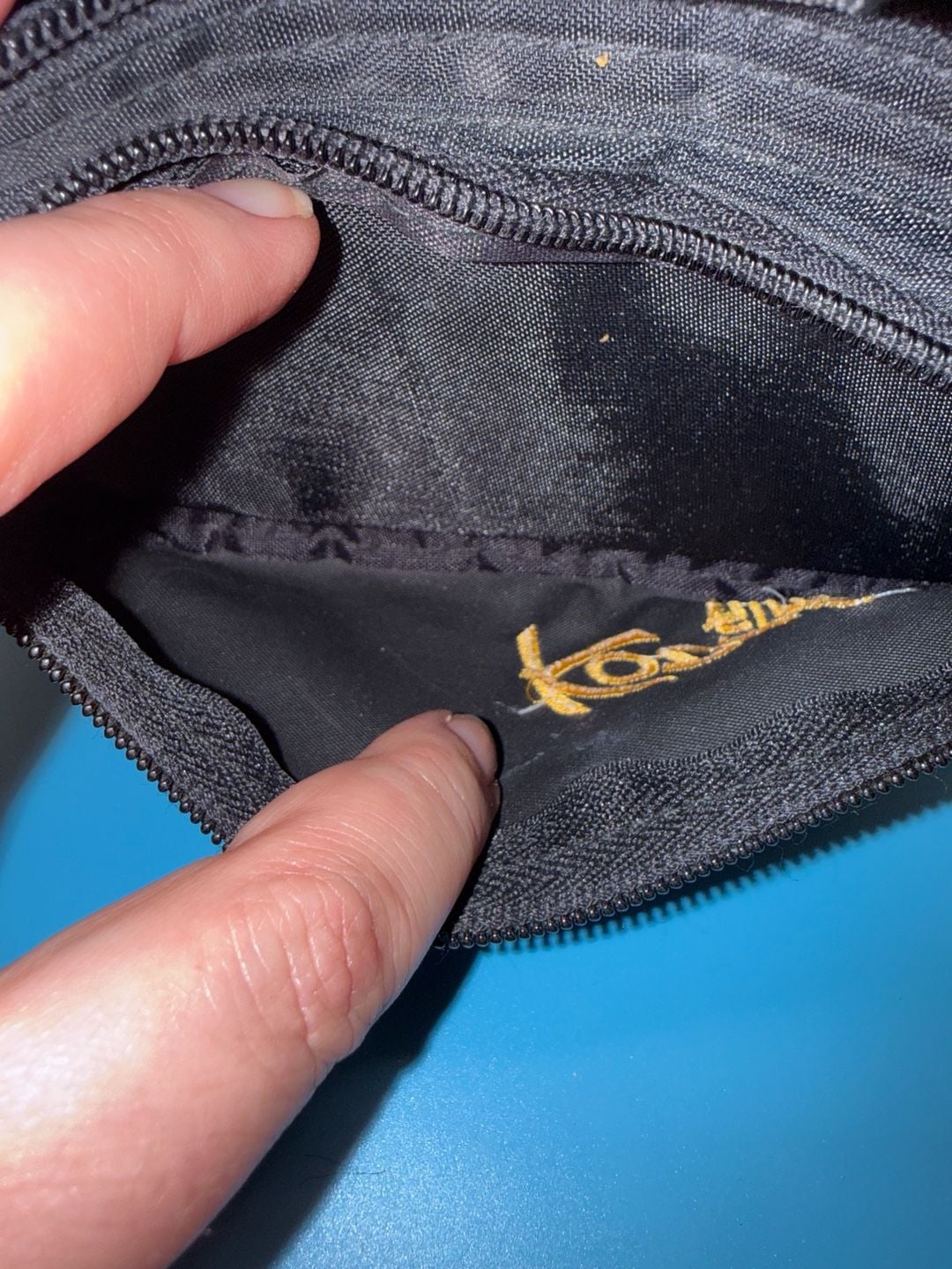 Vintage Kodak Film Black Nylon Fanny Pack Waist Bag Multi Pocket Promo 12