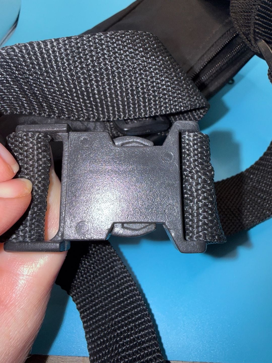 Vintage Kodak Film Black Nylon Fanny Pack Waist Bag Multi Pocket Promo 14