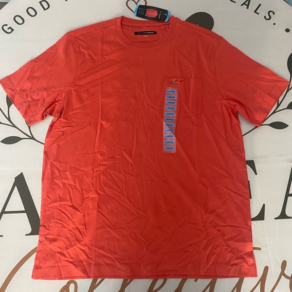Greg Norman Men's Chest Pocket Relaxed Fit Short Sleeve T-Shirt