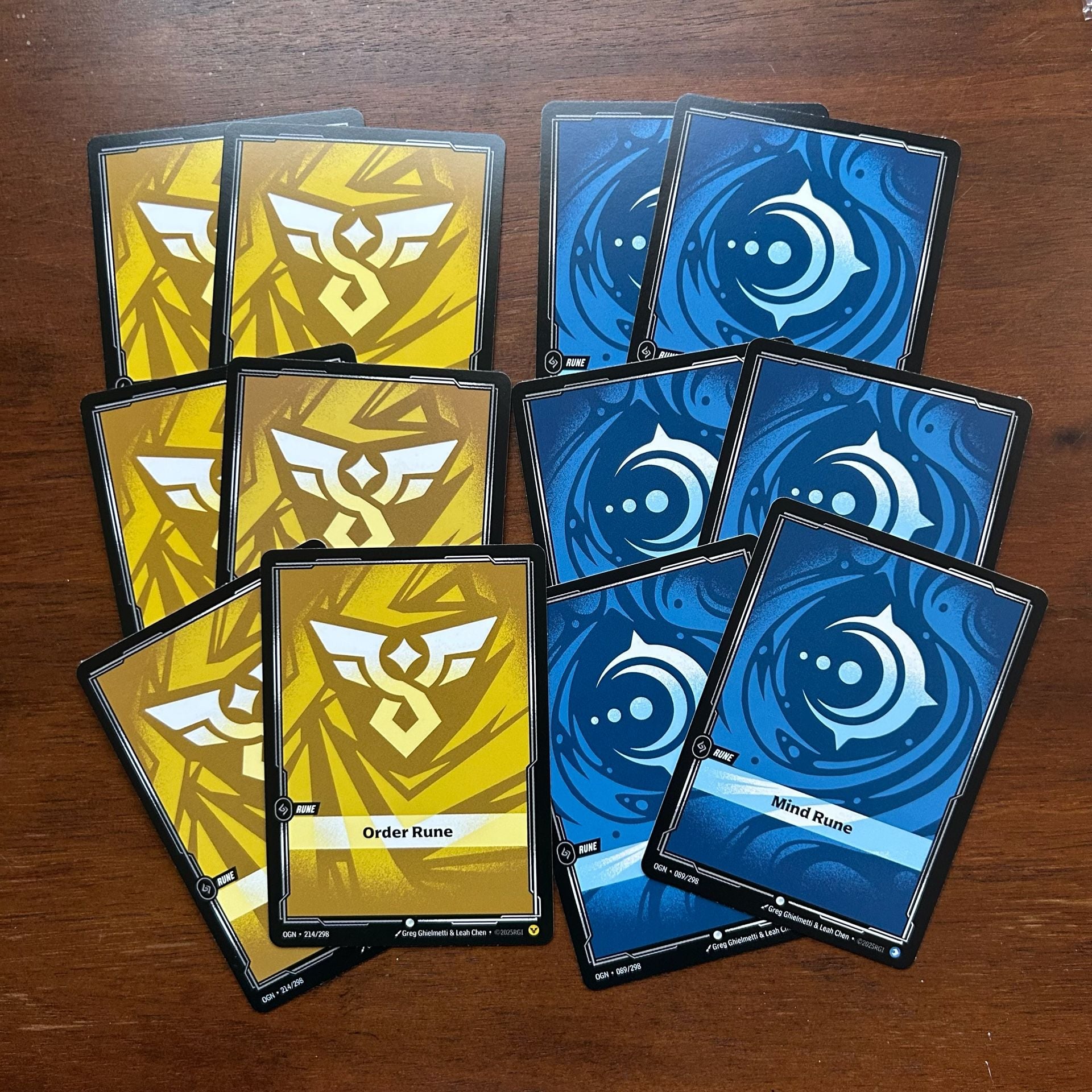 Riftbound League of Legends TCG Rune Collection - Order and Mind Runes 1