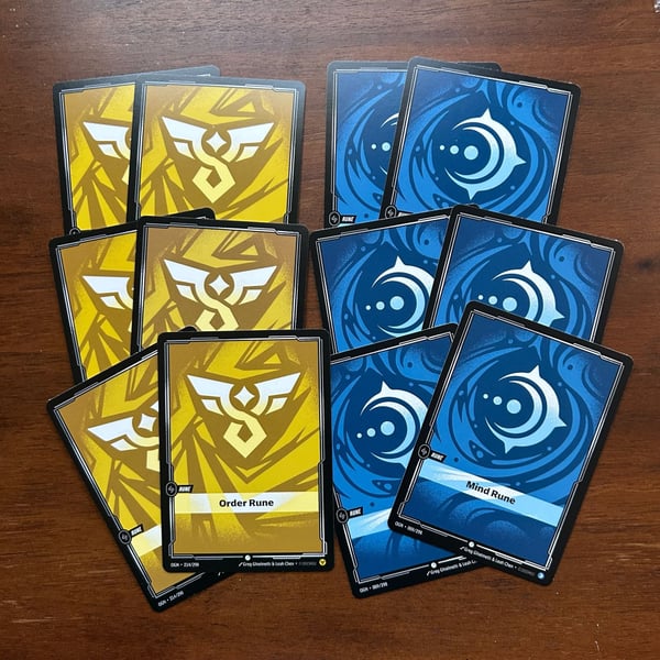 Riftbound League of Legends TCG Rune Collection - Order and Mind Runes