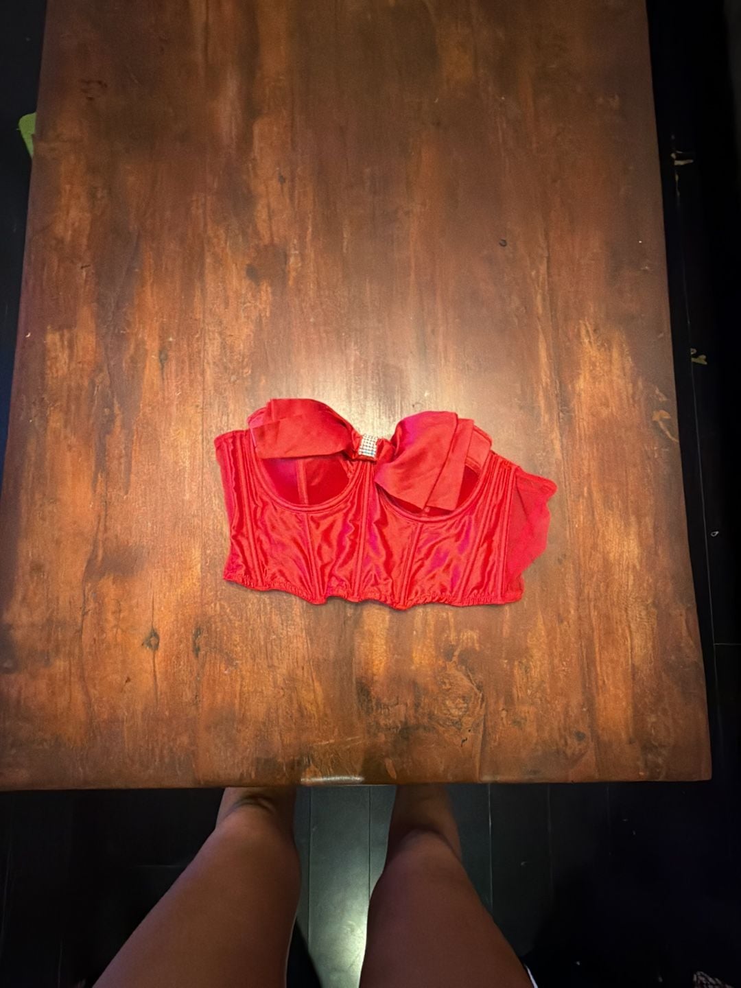 Victoria's Secret Bow Red Bra Top 1