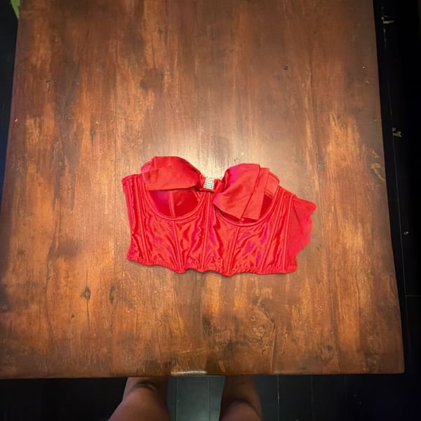 Victoria's Secret Bow Red Bra Top