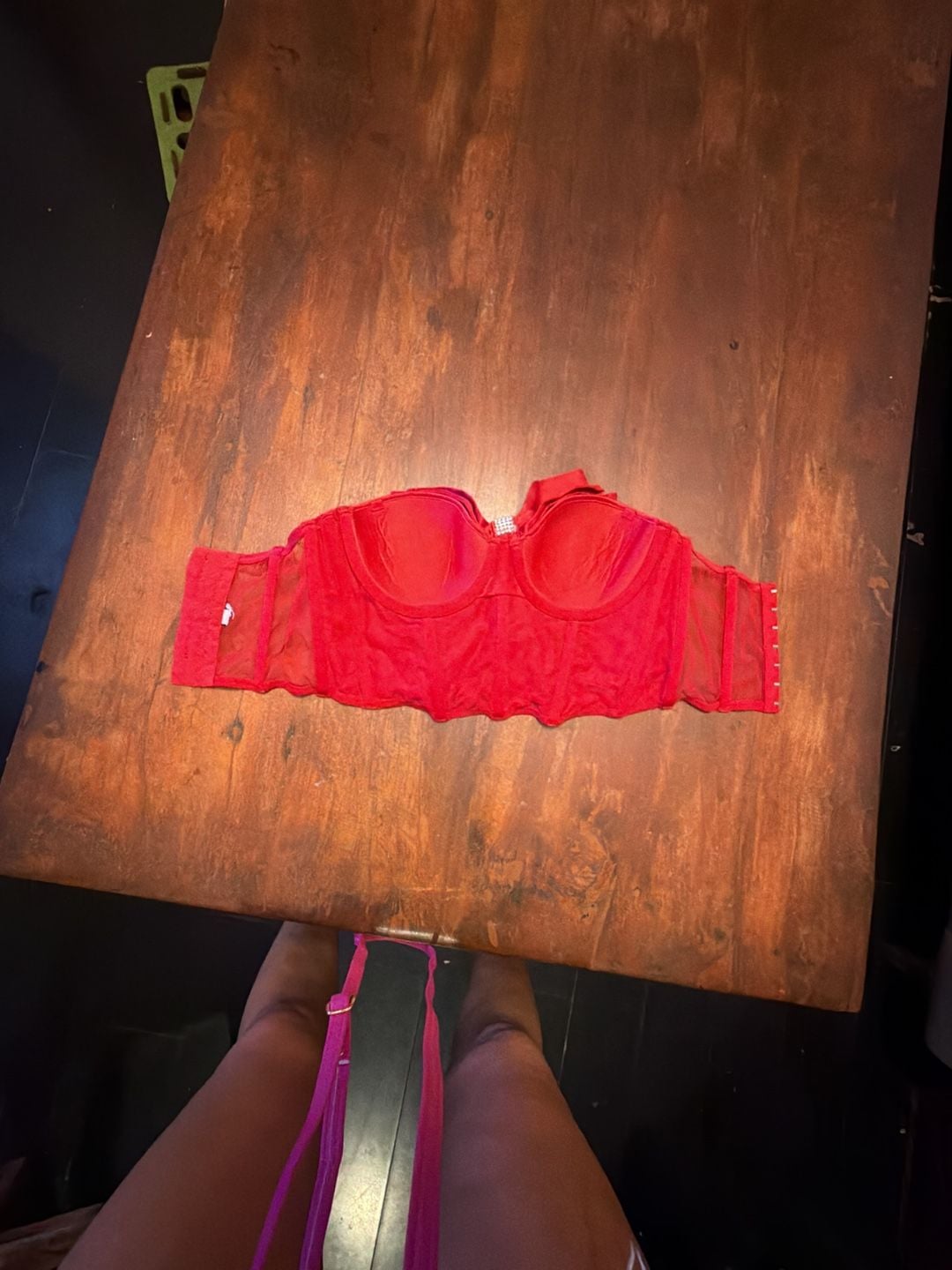 Victoria's Secret Bow Red Bra Top 2