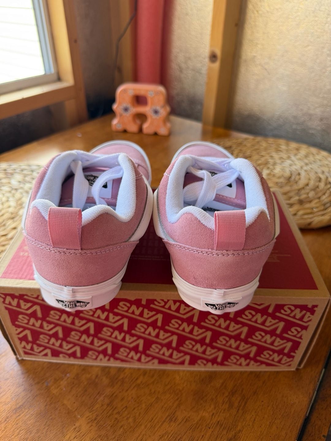 Vans Knu Skool Pink Dawn/True White Unisex Skate Shoes 2