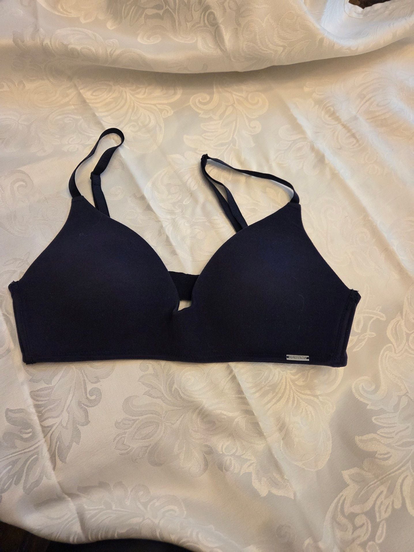 Nautica Intimates Navy Blue Lightly Lined Super Soft T-shirt Bra 1