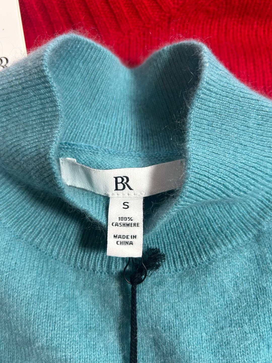Banana Republic 100% Cashmere Mock-Neck Brushed Sweater 3