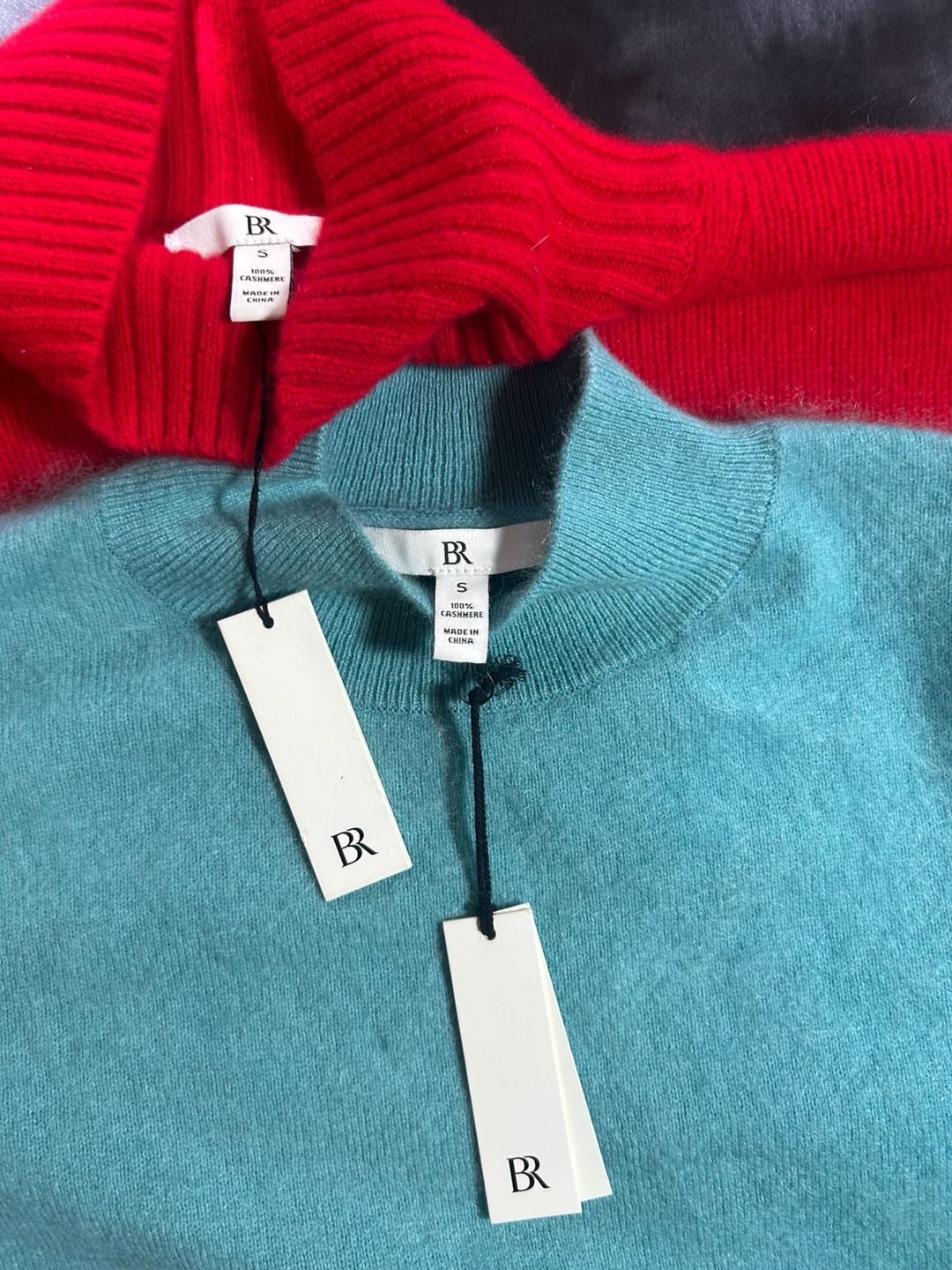 Banana Republic 100% Cashmere Mock-Neck Brushed Sweater 4