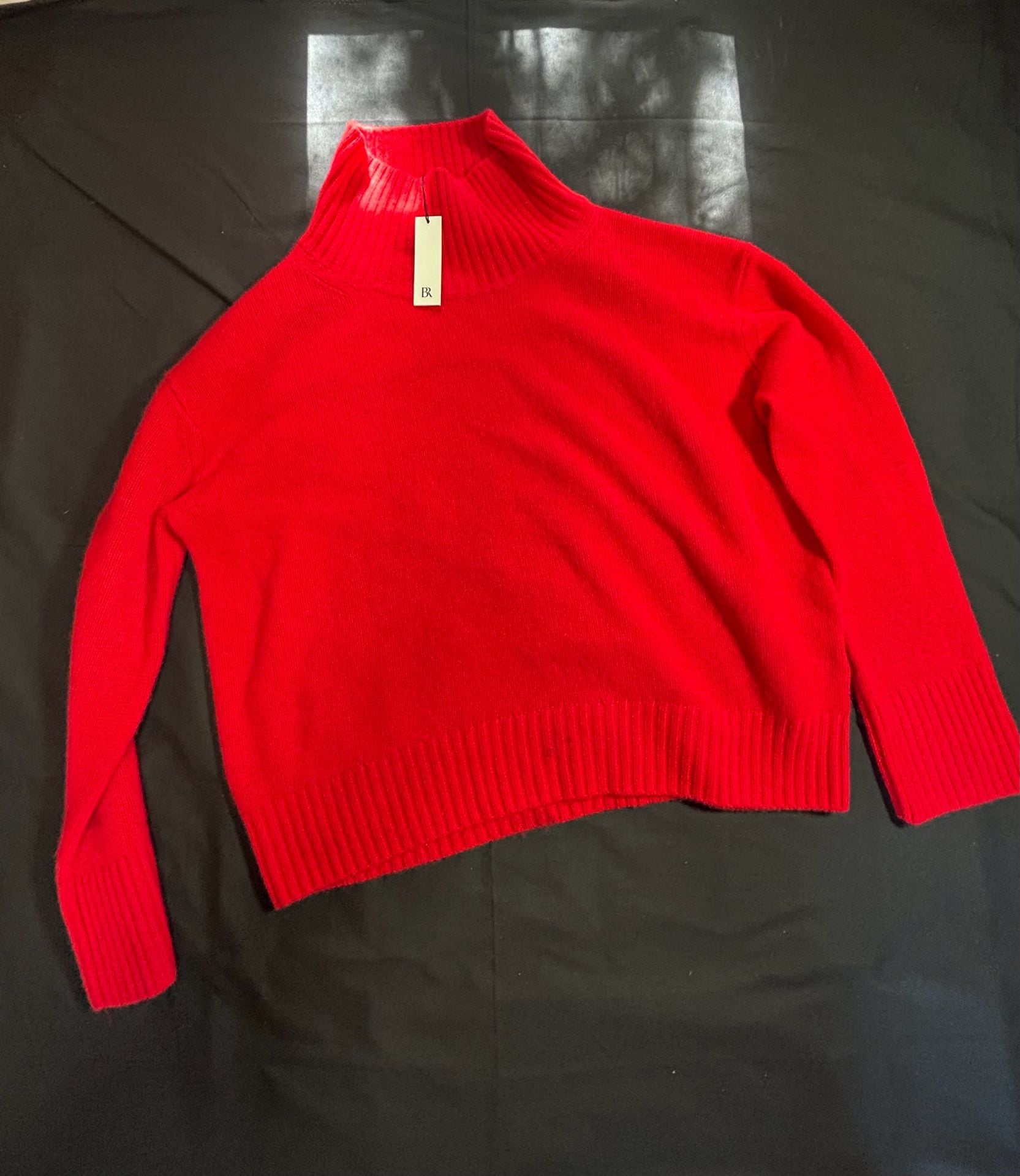 Banana Republic 100% Cashmere Mock-Neck Brushed Sweater 5