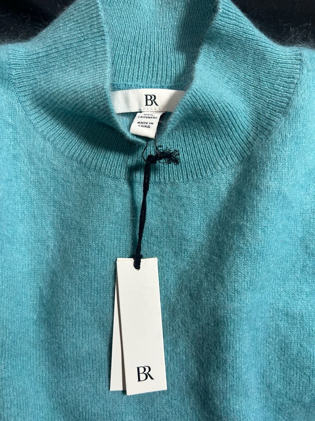 Banana Republic 100% Cashmere Mock-Neck Brushed Sweater 9