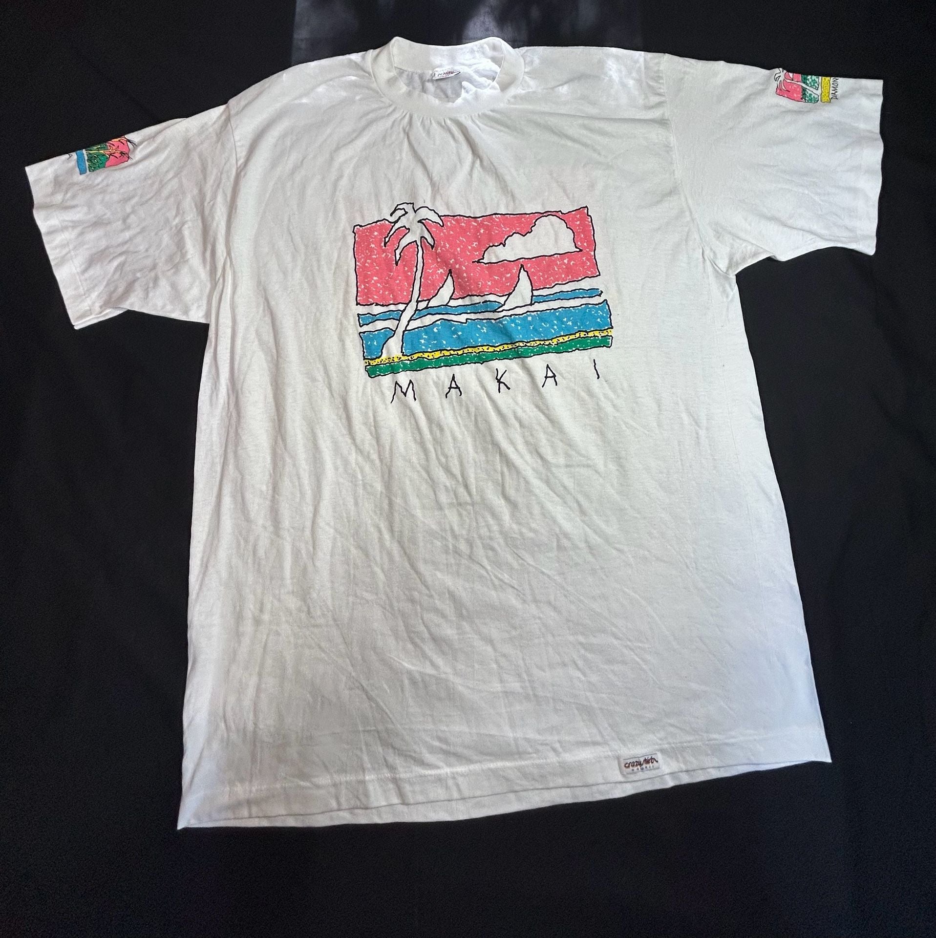 Vintage Crazy Shirts Hawaii Makai & Mauka Graphic T-Shirt 2