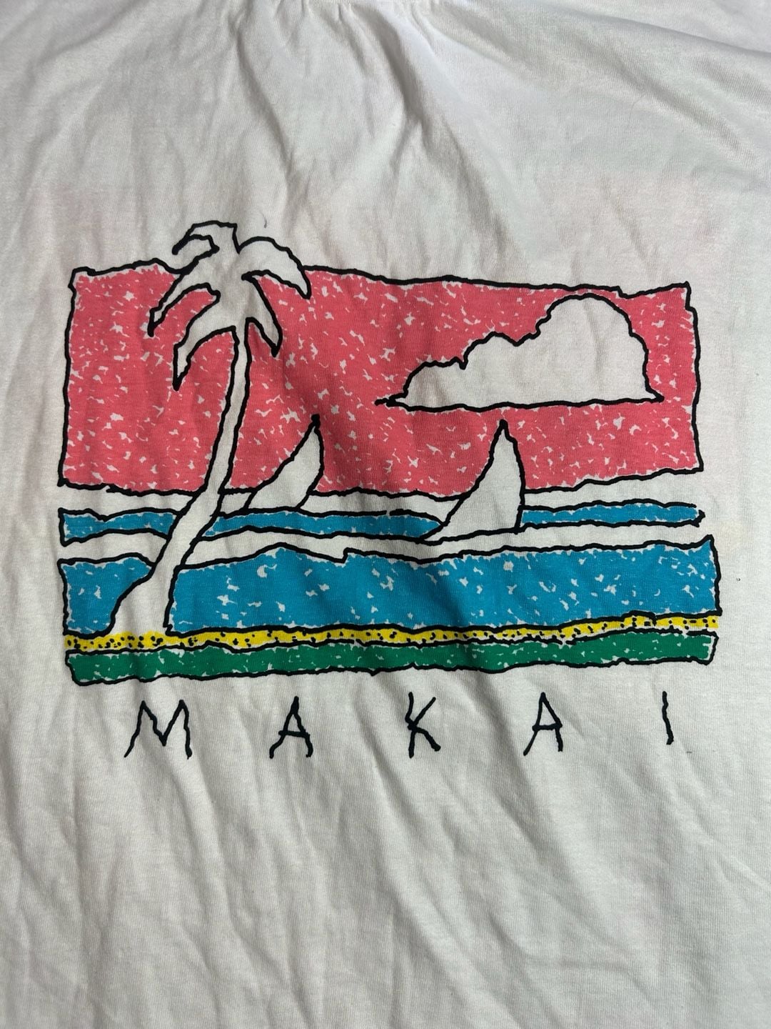 Vintage Crazy Shirts Hawaii Makai & Mauka Graphic T-Shirt 3