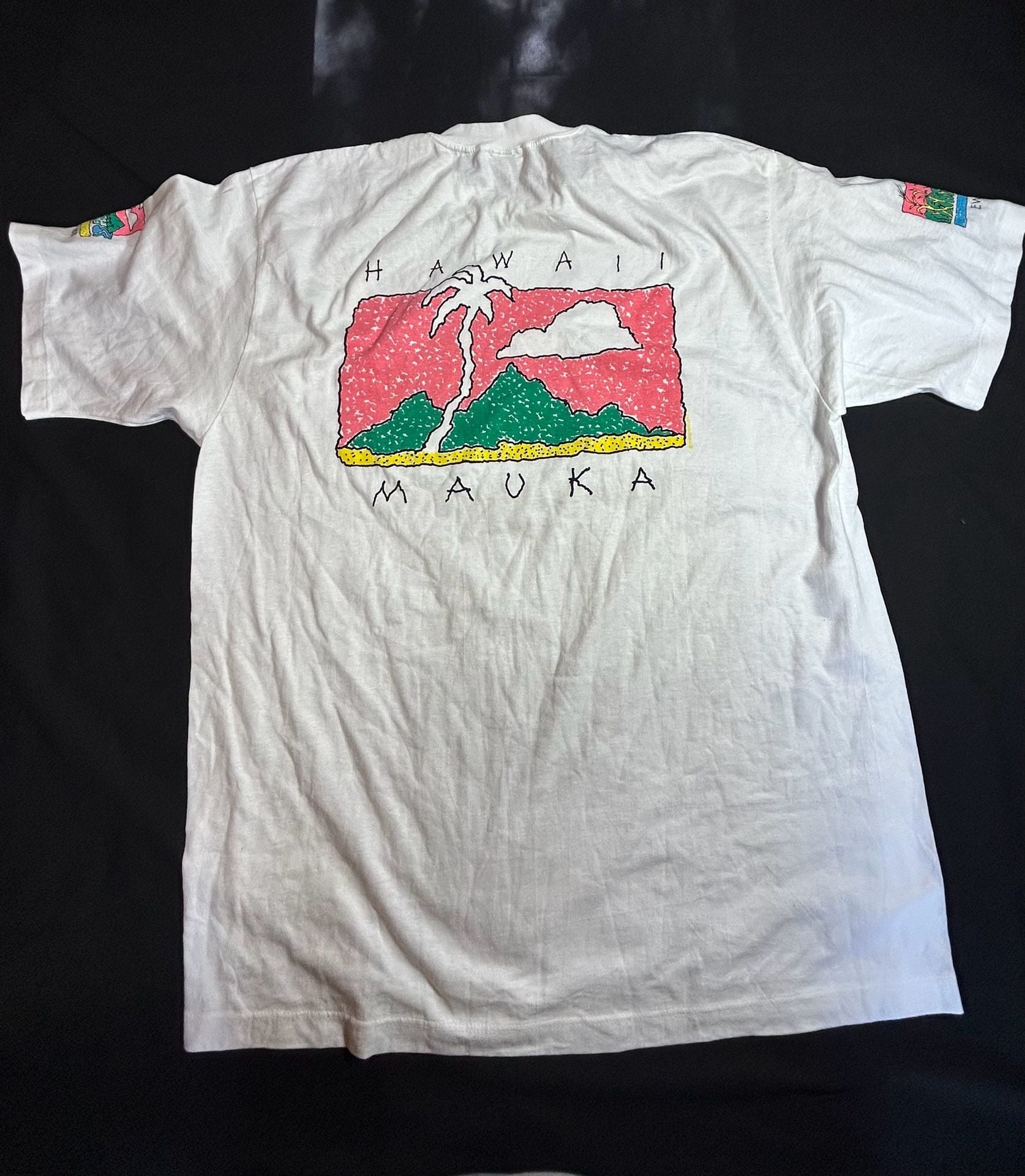 Vintage Crazy Shirts Hawaii Makai & Mauka Graphic T-Shirt 6