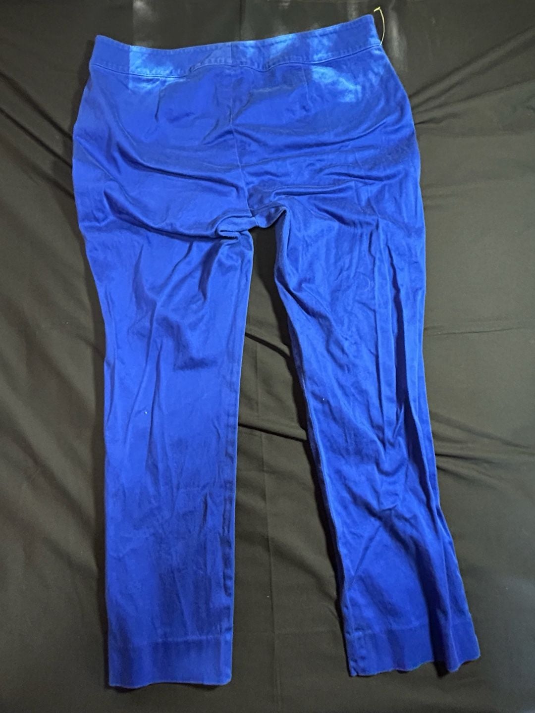 Lauren Ralph Lauren Royal Blue Stretch Dress Pants with Gold Buttons 9