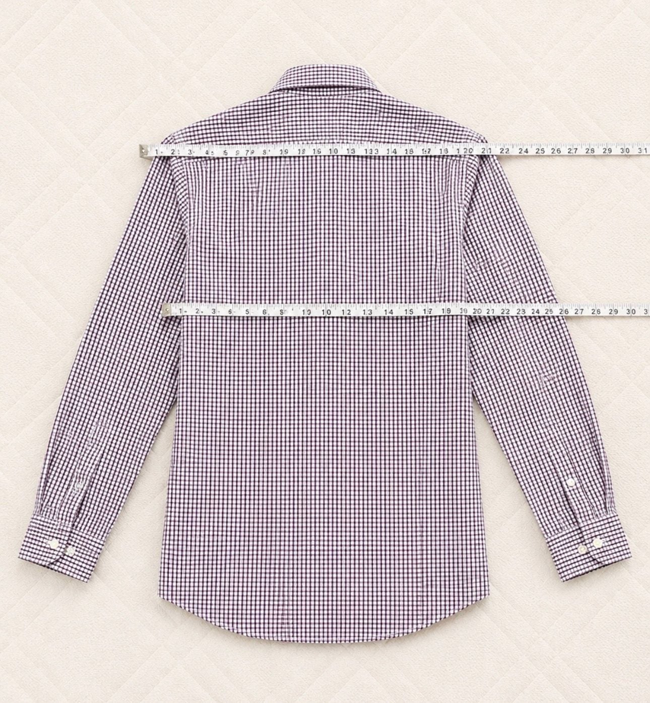 Banana Republic Slim Fit Gingham Dress Shirt M 8