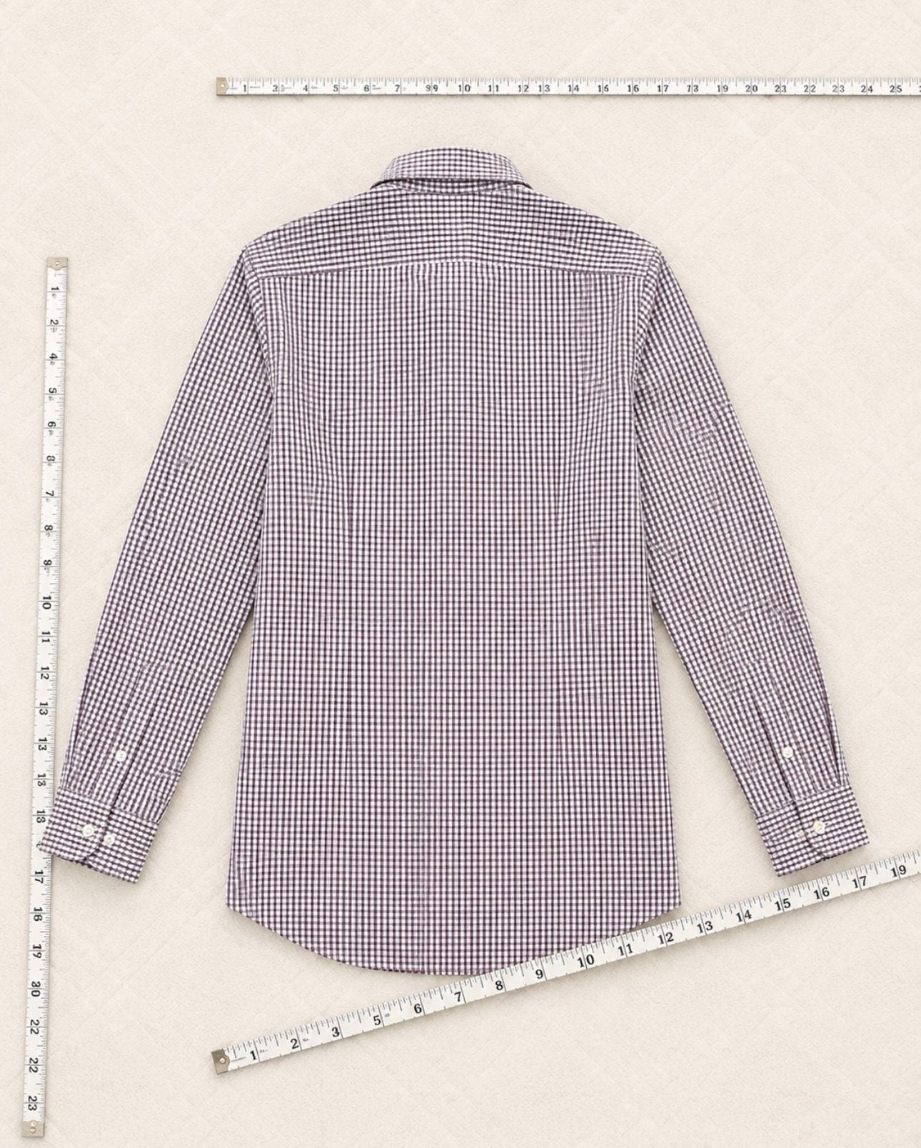 Banana Republic Slim Fit Gingham Dress Shirt M 10