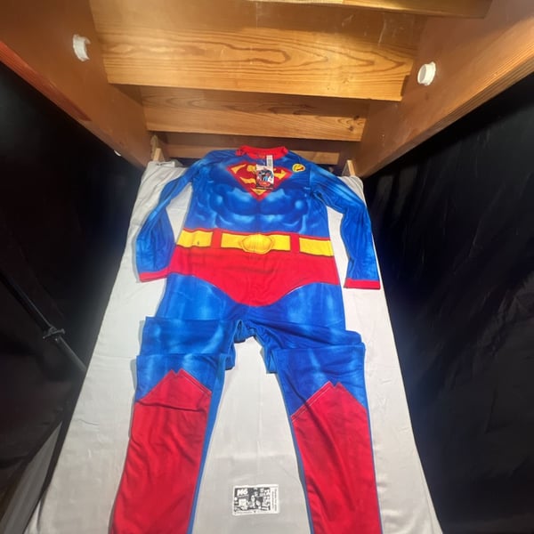 Briefly Stated DC Comics Superman Union Suit with Attached Cape