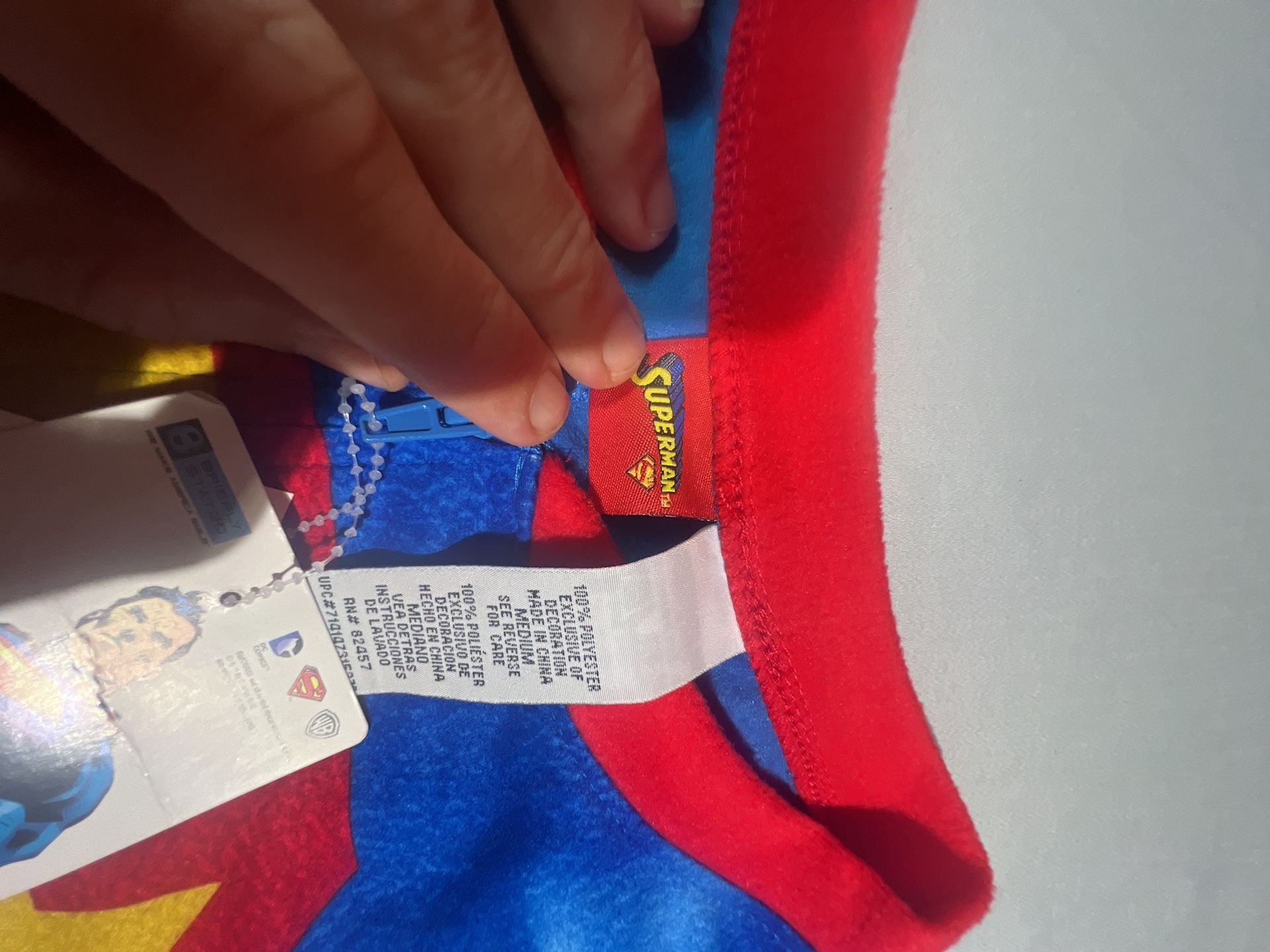 Briefly Stated DC Comics Superman Union Suit with Attached Cape 6