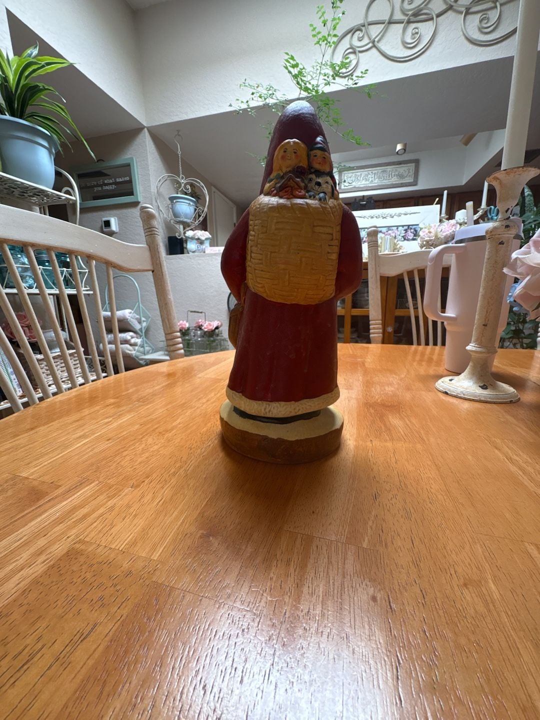 1987 Vintage Vaillancourt Folk Art Gorham Father Christmas Santa Figurine 2
