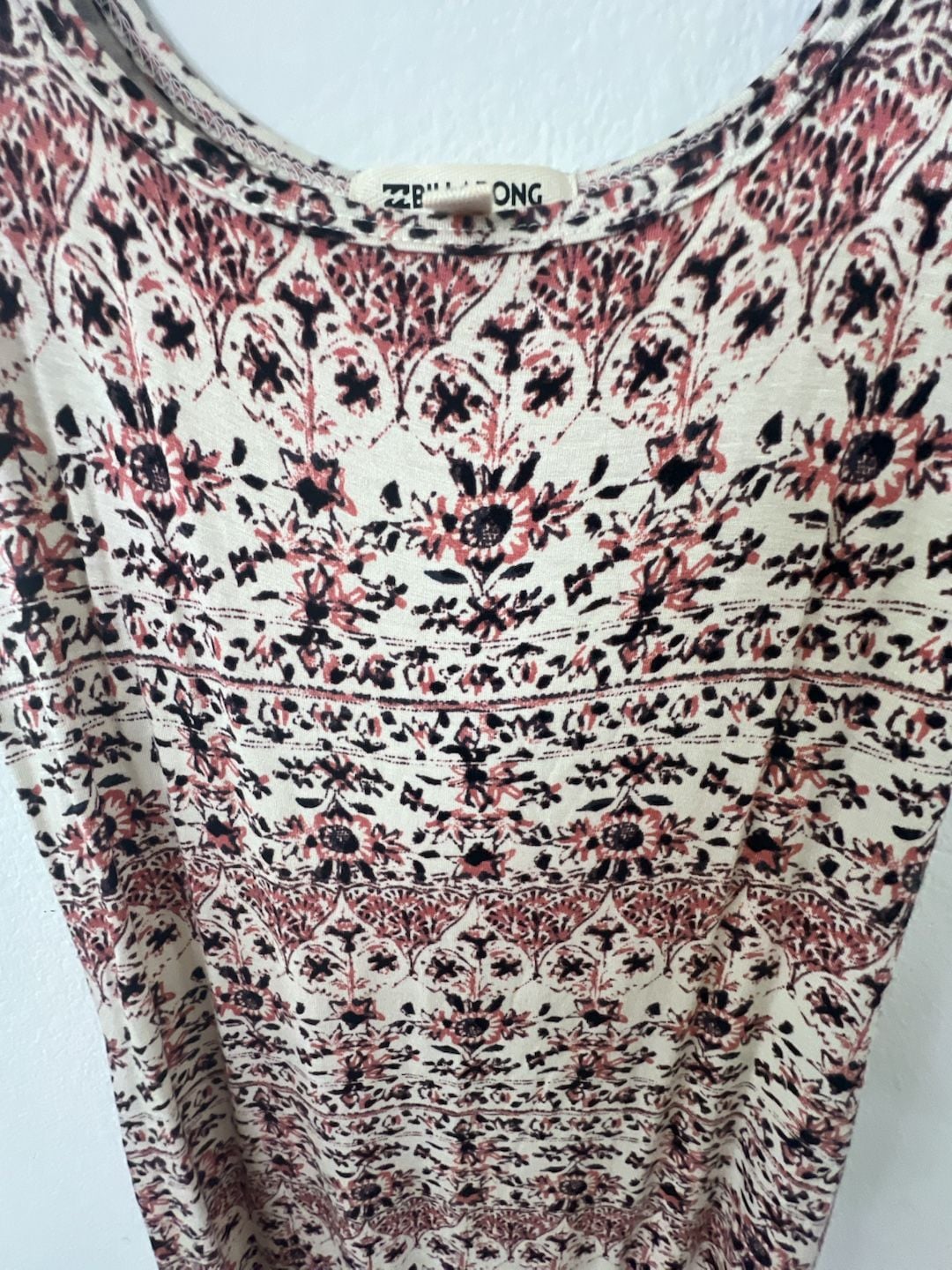 Billabong Floral Print Scoop Neck Sleeveless Midi Dress 4