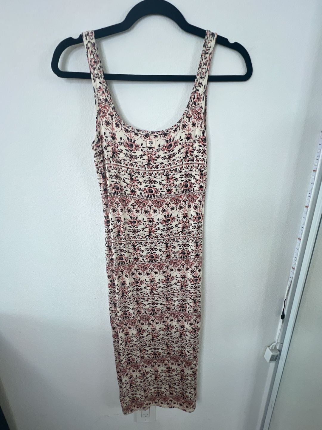 Billabong Floral Print Scoop Neck Sleeveless Midi Dress 5