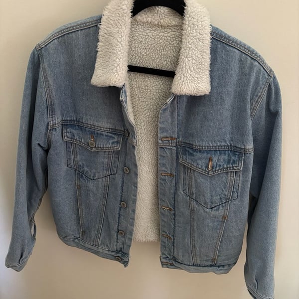 Brandy Melville John Galt Sherpa Denim Jacket