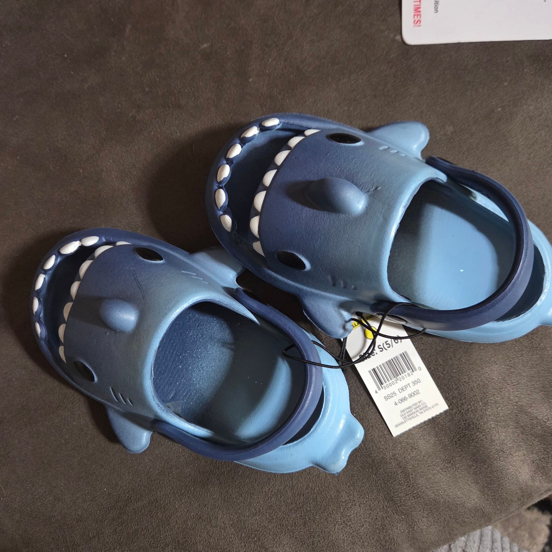 Swiggles Toddler Shark Slides Blue Size S (5/6) 2
