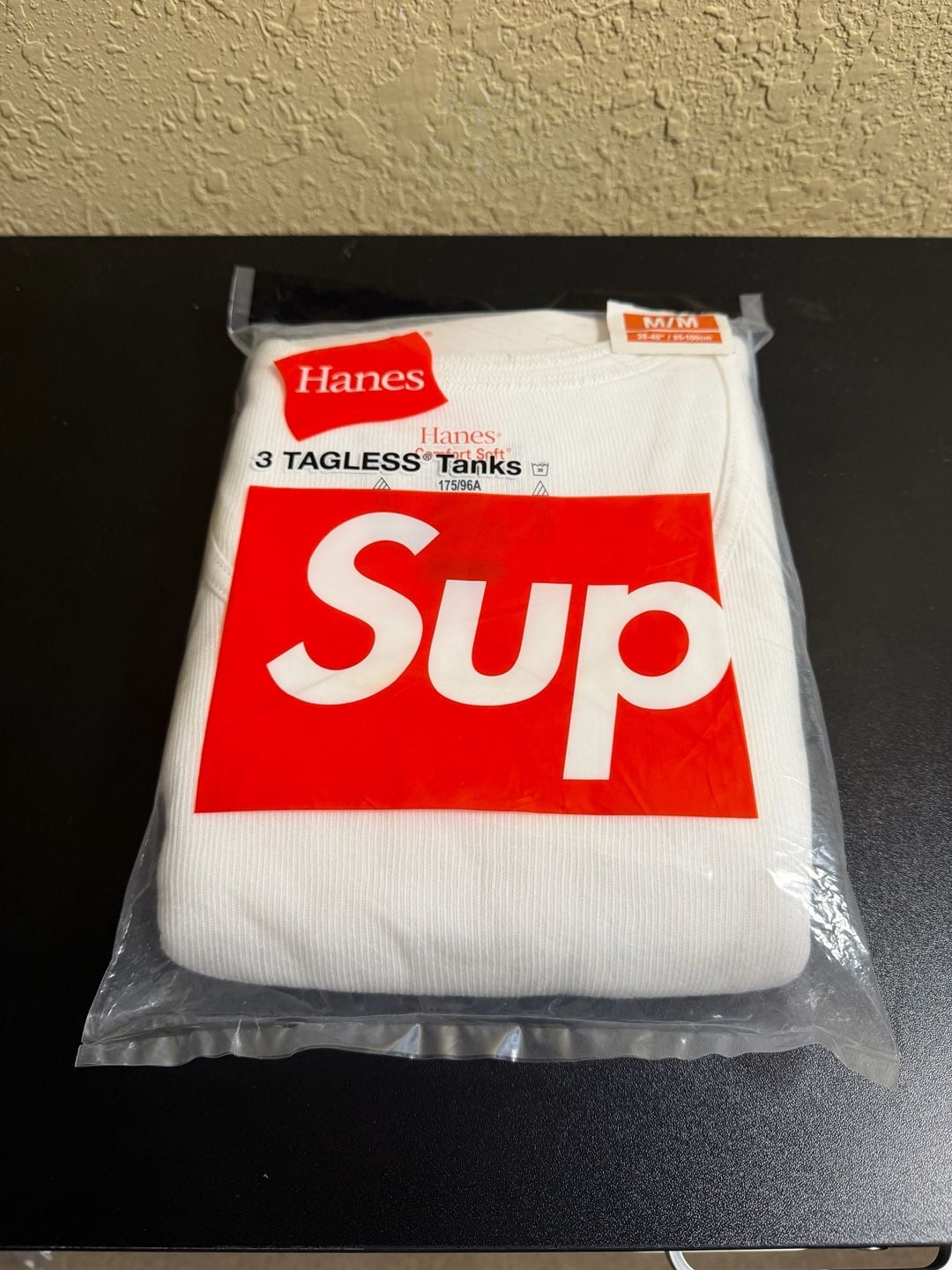 Supreme x Hanes Tagless Tank Tops 3-Pack White - Size Medium 1