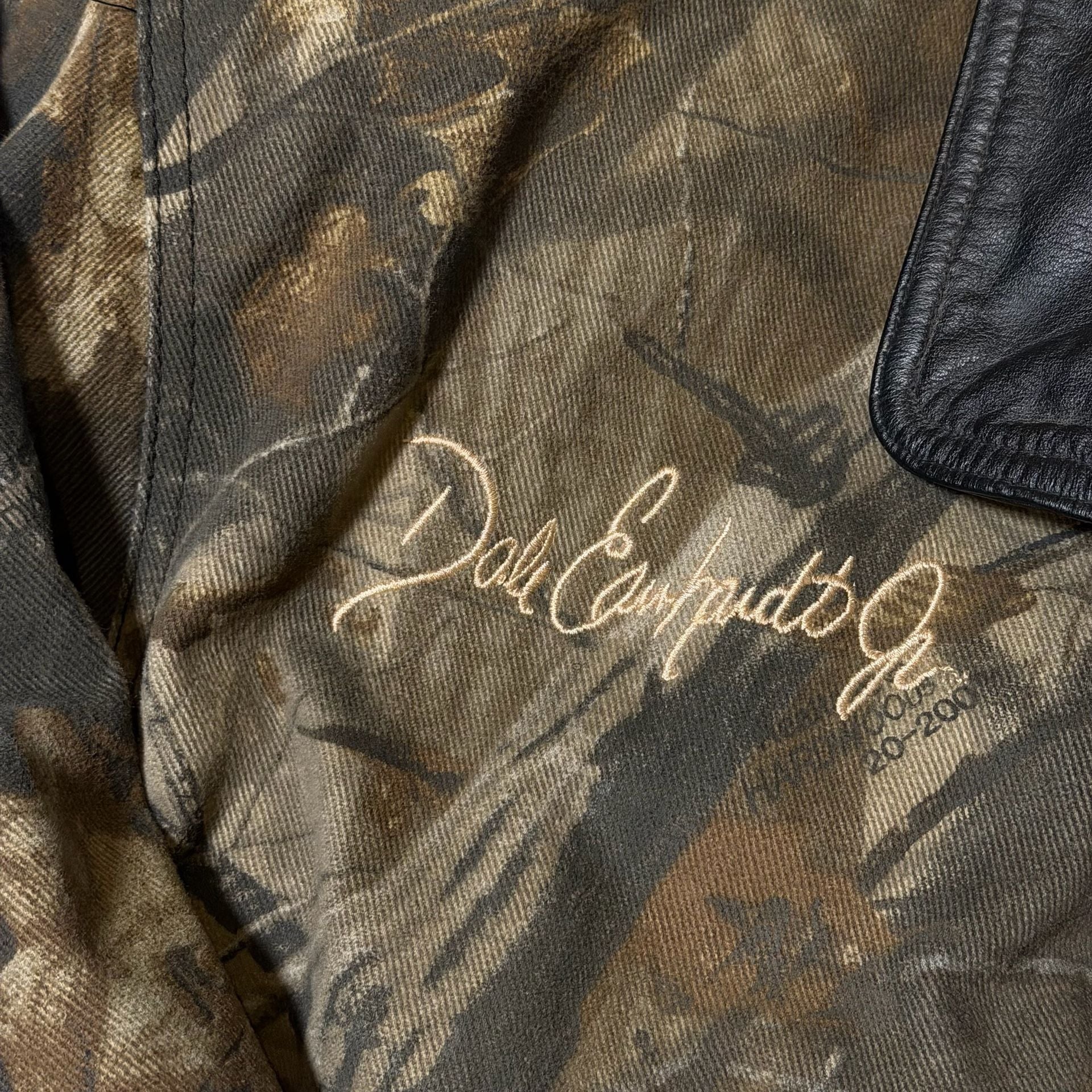 Chase Authentics Dale Earnhardt Jr. Team Realtree Camo Leather Bomber Jacket 6