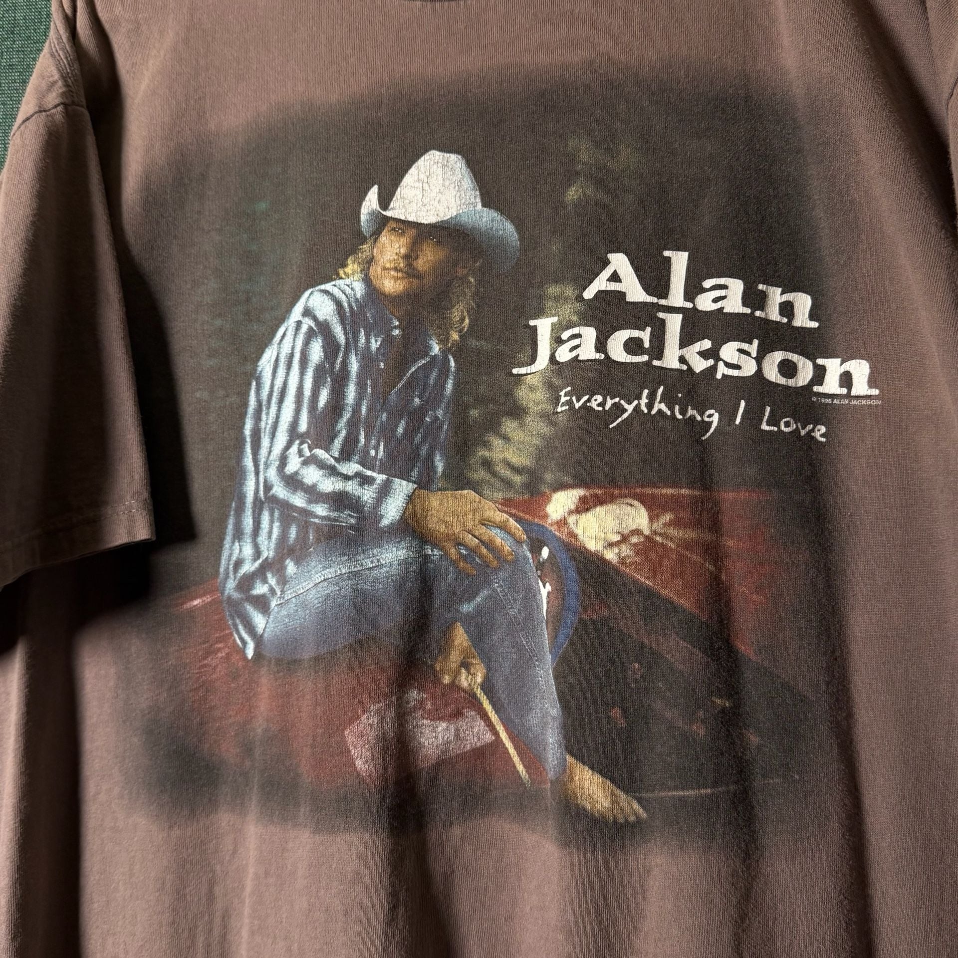 Vintage 1996 Alan Jackson Everything I Love Graphic T-Shirt 3