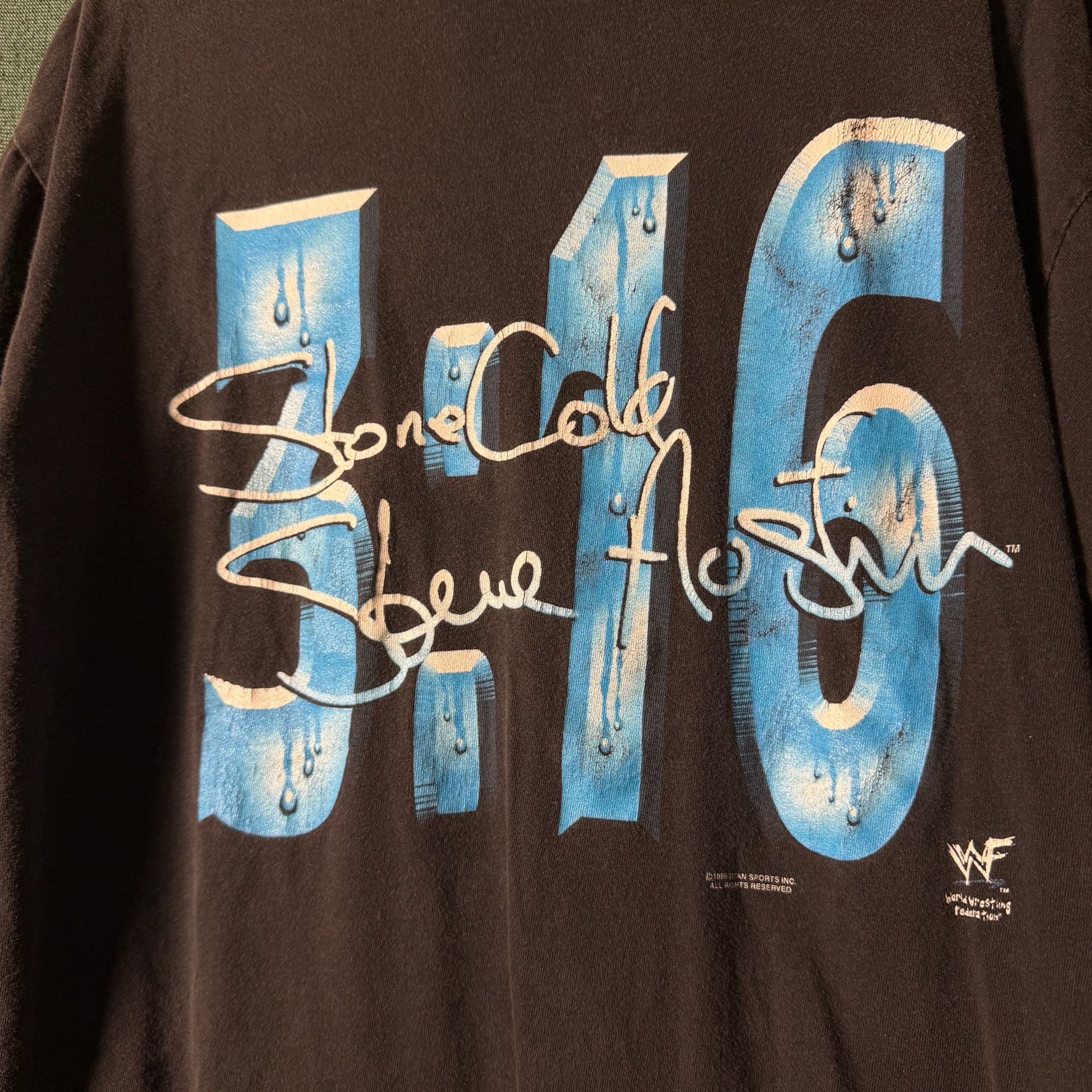 Vintage 1998 WWF Stone Cold Steve Austin 3:16 Graphic T-Shirt 4