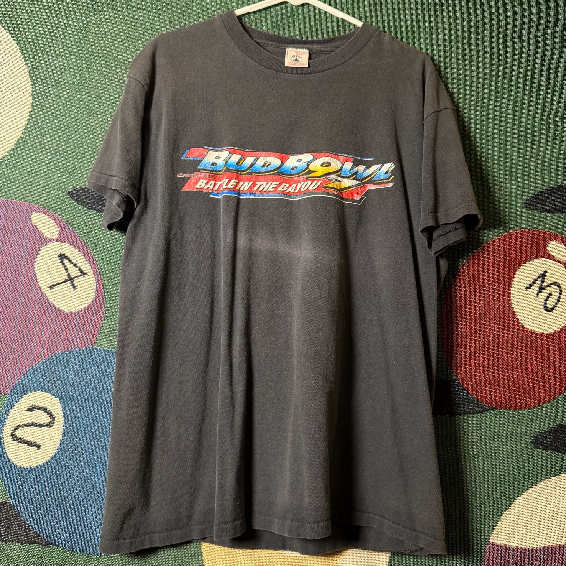 Vintage 1996 Budweiser Bud Bowl Battle in the Bayou T-Shirt 1