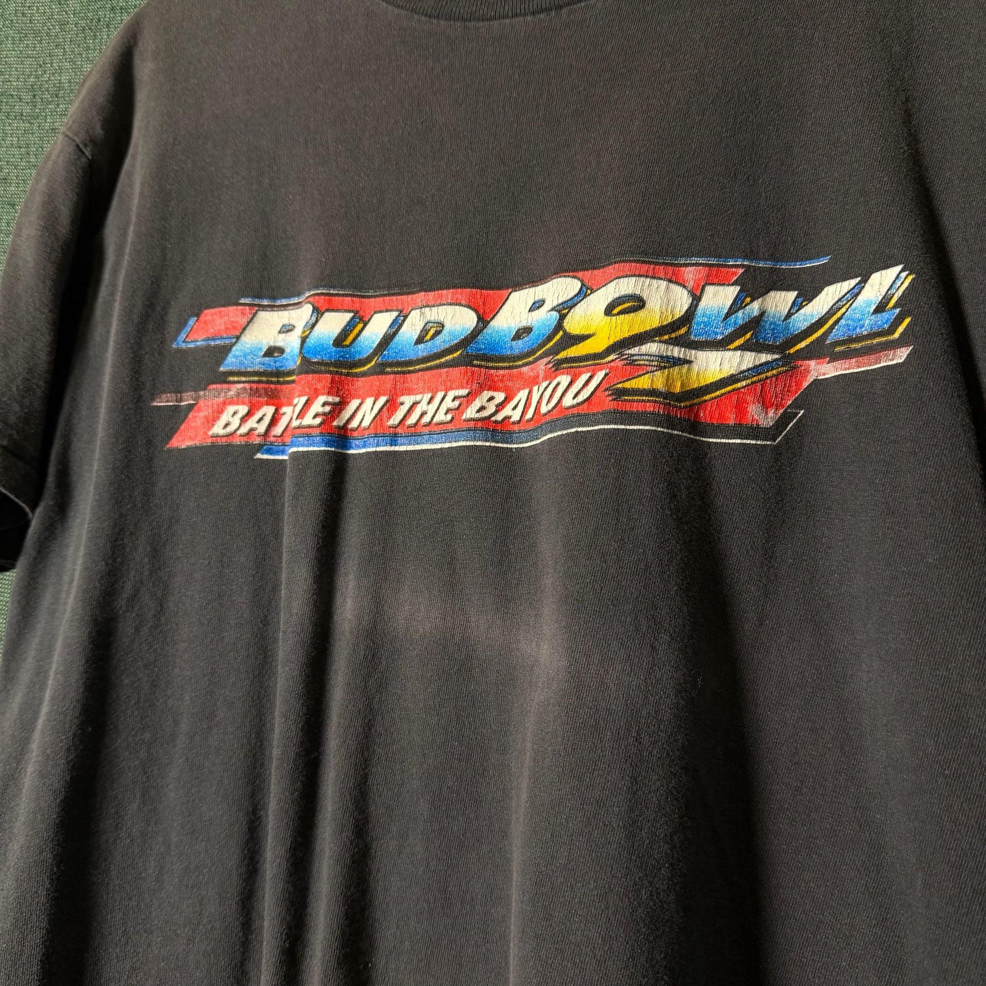 Vintage 1996 Budweiser Bud Bowl Battle in the Bayou T-Shirt 3