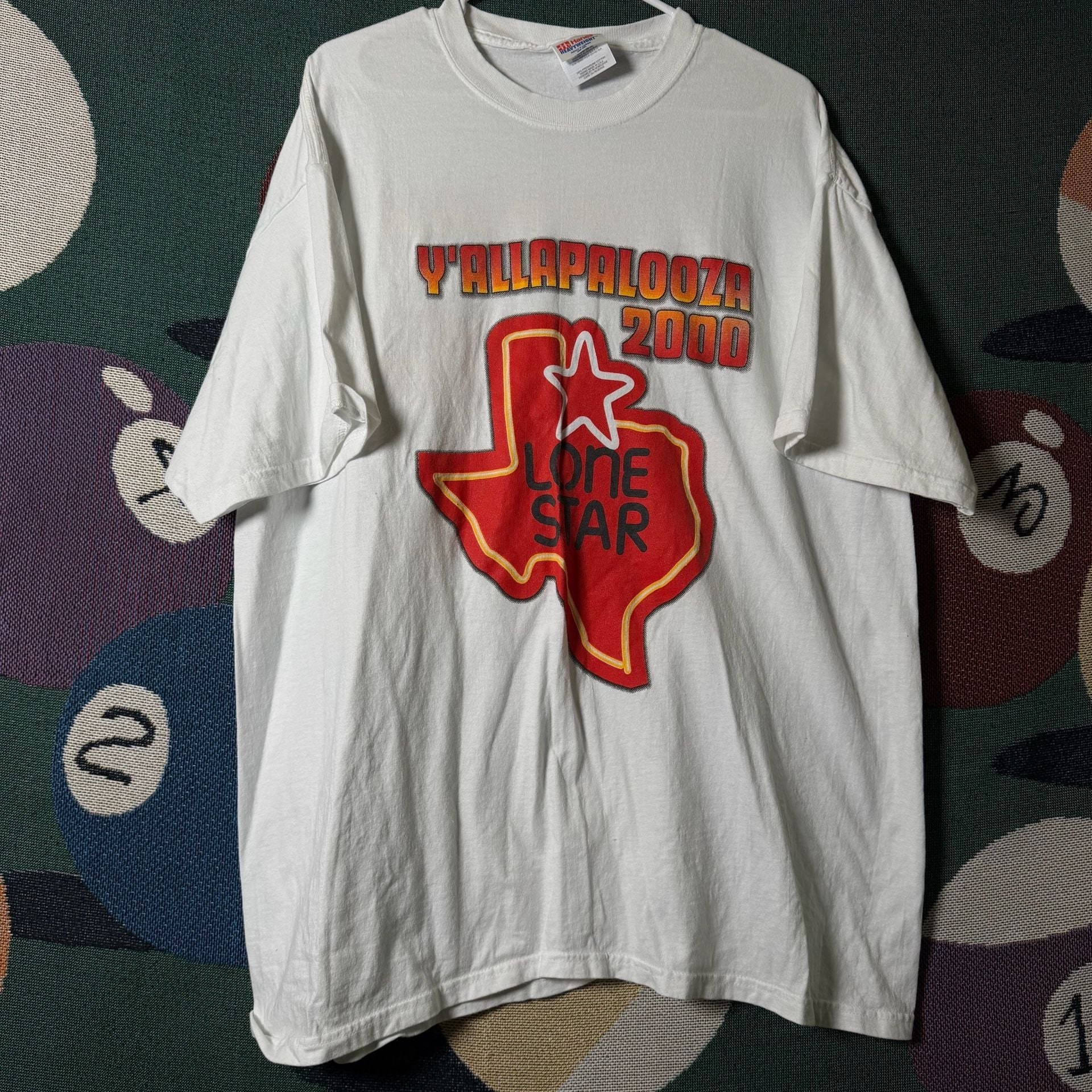 Vintage 2000 Y'allapalooza Country Music Festival T-Shirt Tracy Lawrence Lonestar 2