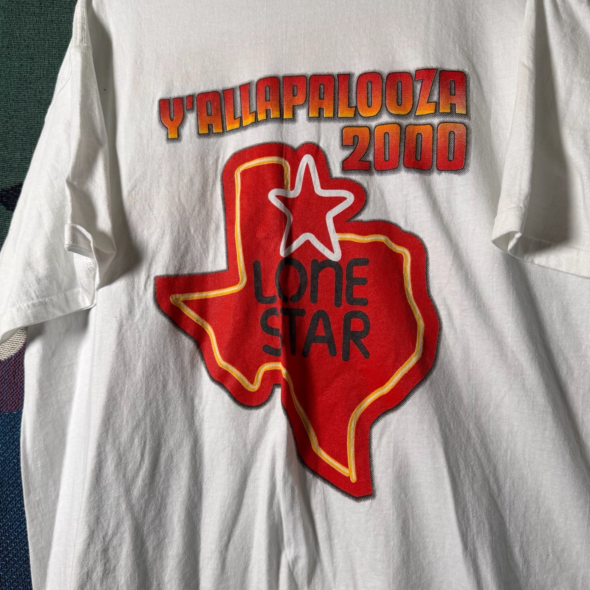 Vintage 2000 Y'allapalooza Country Music Festival T-Shirt Tracy Lawrence Lonestar 4