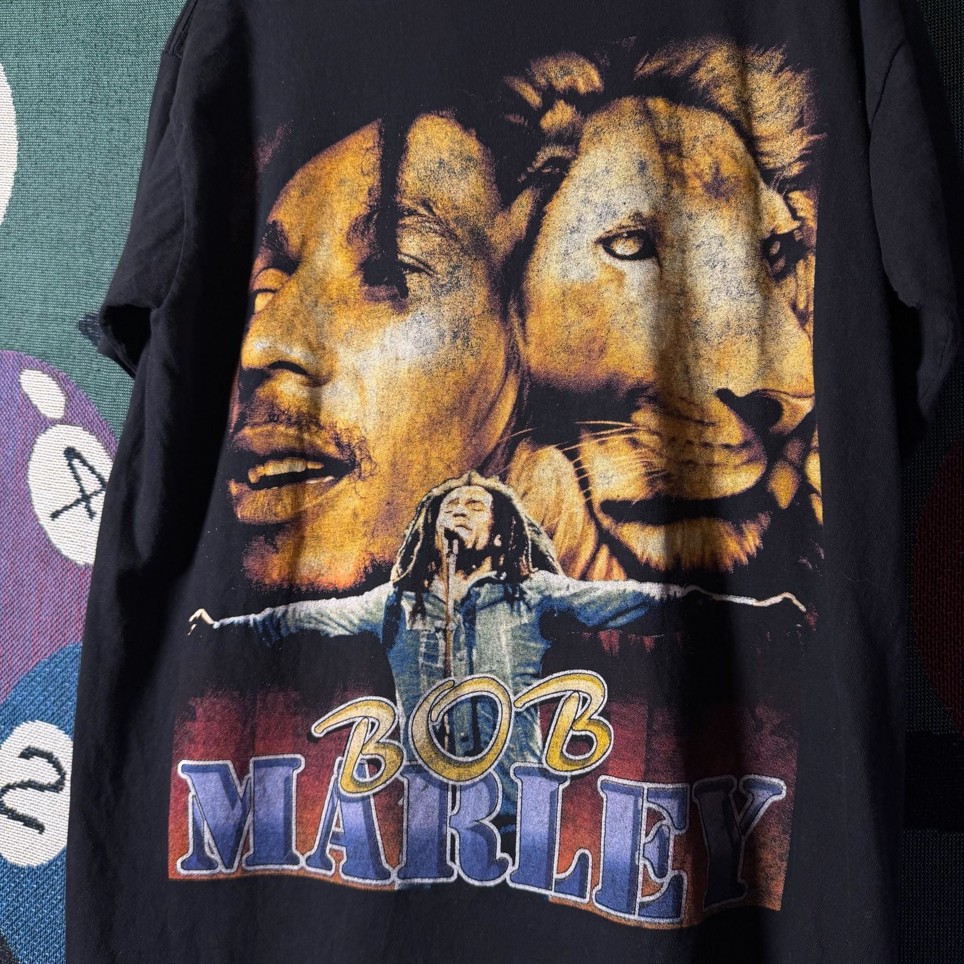 Vintage Bob Marley Catch A Fire Graphic T-Shirt 3