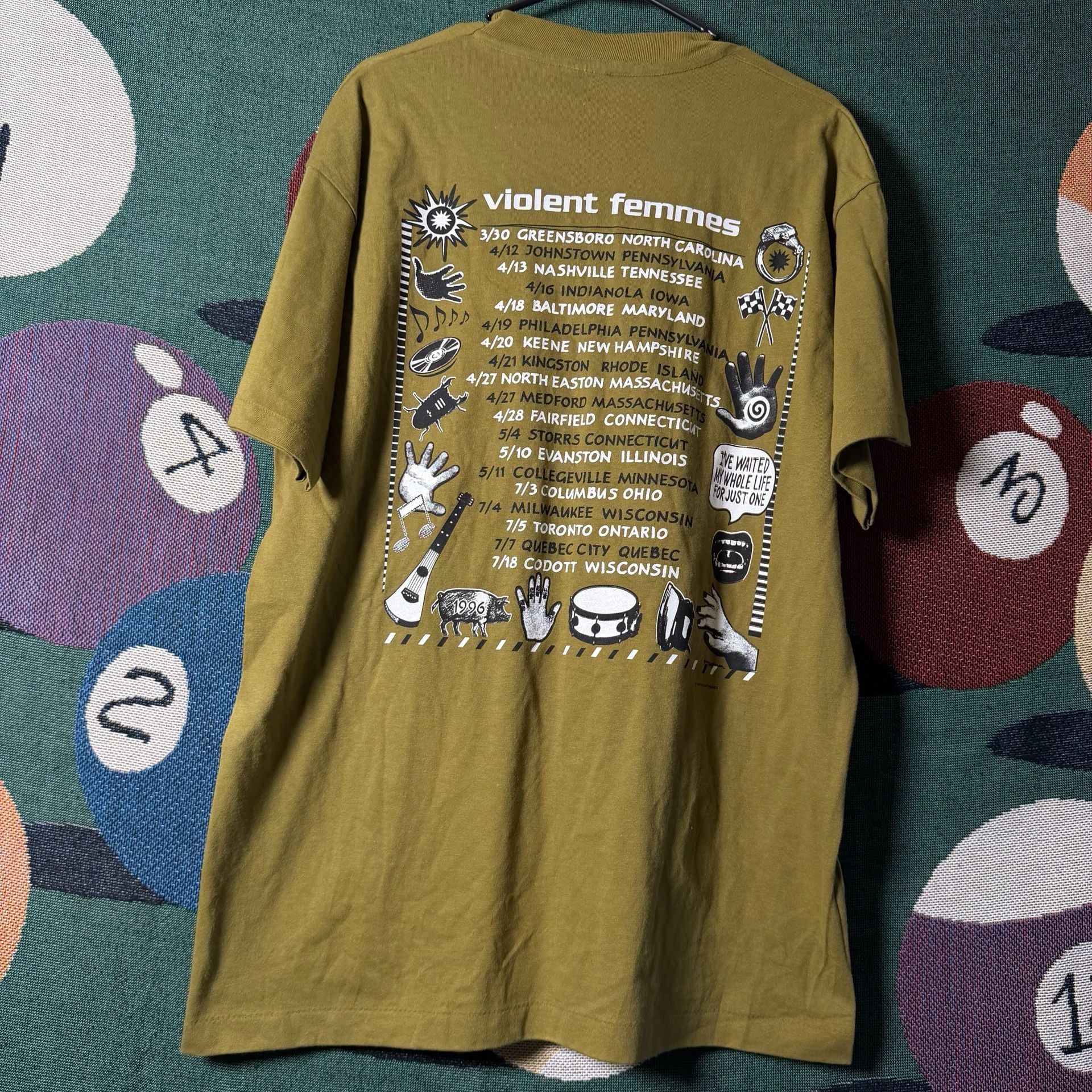 Vintage 1996 Violent Femmes Tour Graphic T-Shirt 3