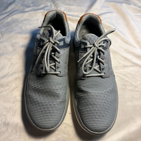Johnston & Murphy Activate Plain Toe Sneakers in Gray Mesh