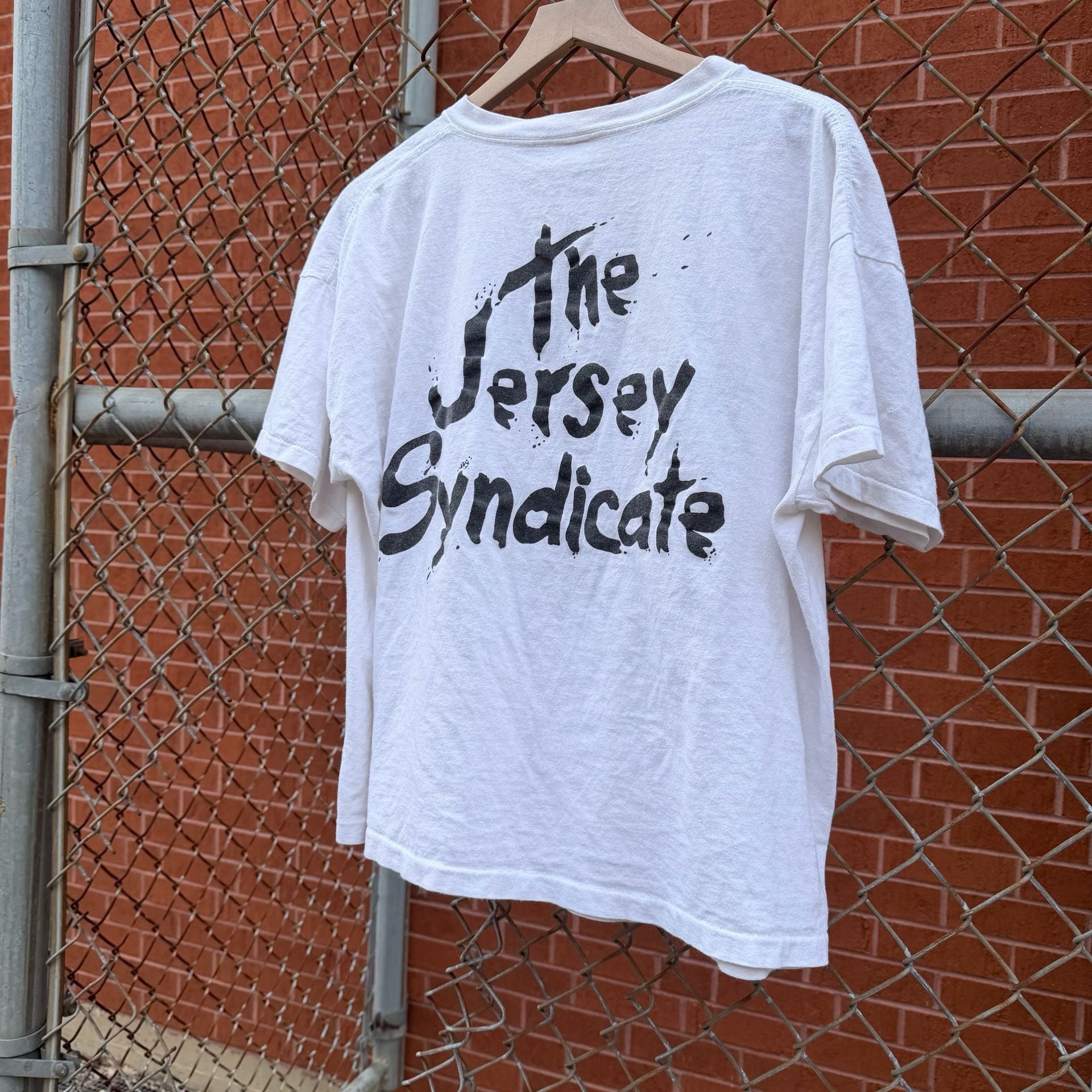 Vintage 1980s Bon Jovi The Jersey Syndicate Band T-Shirt 3