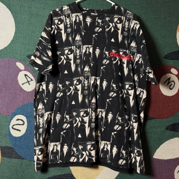 Vintage 90s Chicago The Musical All-Over Print Graphic T-Shirt