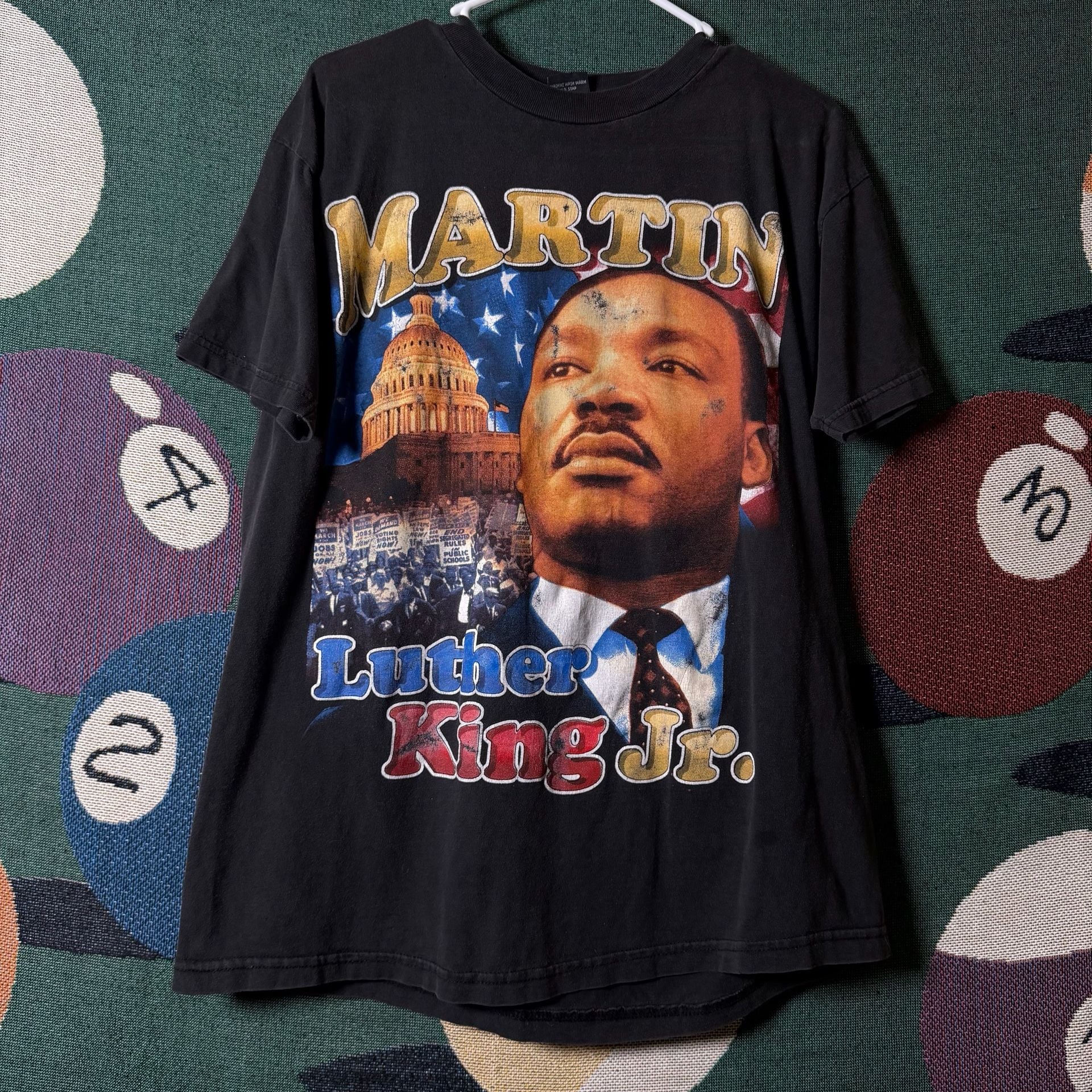 Saad Collection Martin Luther King Jr. and Malcolm X 'I Have A Dream' Graphic T-Shirt 2