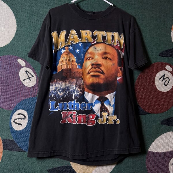 Saad Collection Martin Luther King Jr. and Malcolm X 'I Have A Dream' Graphic T-Shirt