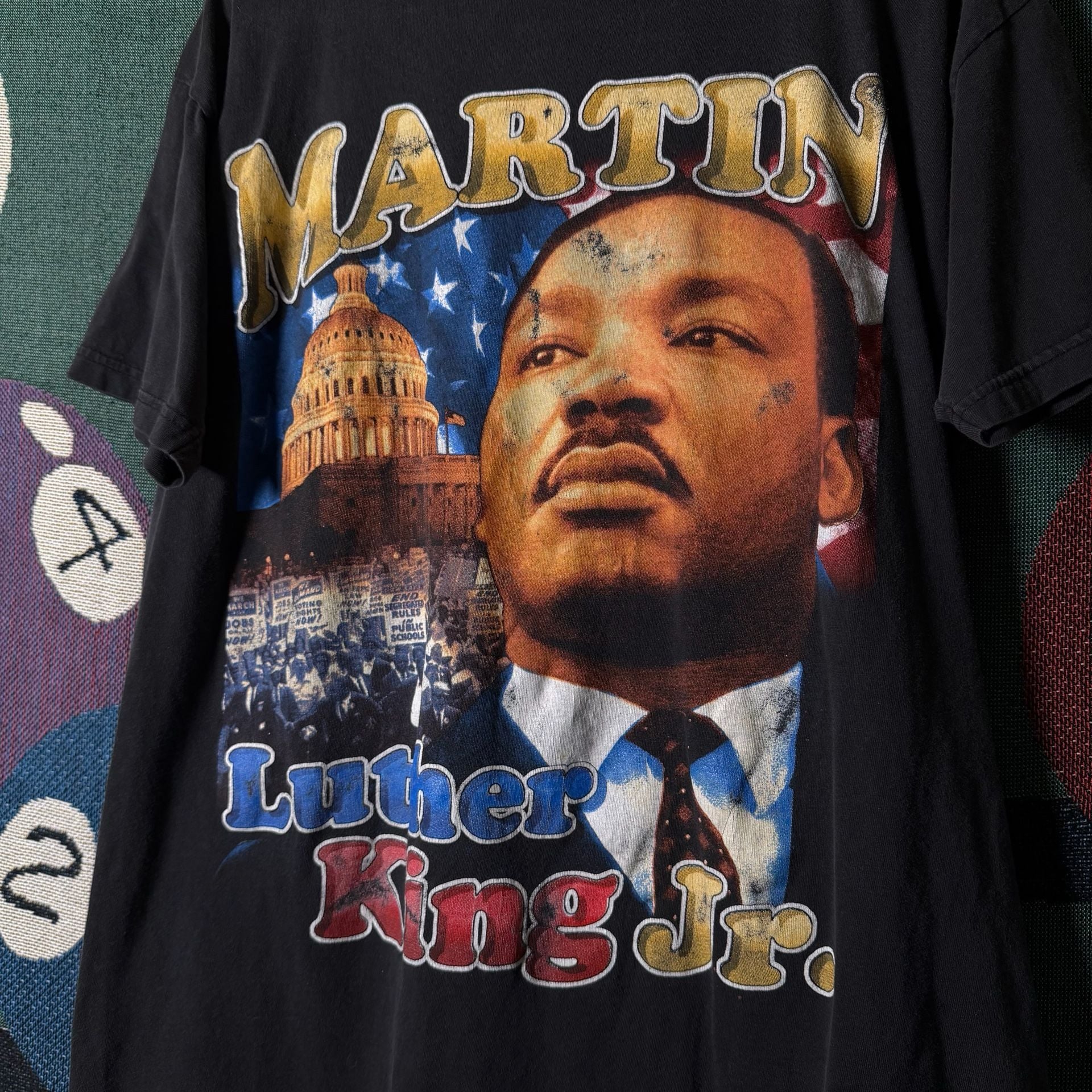 Saad Collection Martin Luther King Jr. and Malcolm X 'I Have A Dream' Graphic T-Shirt 4