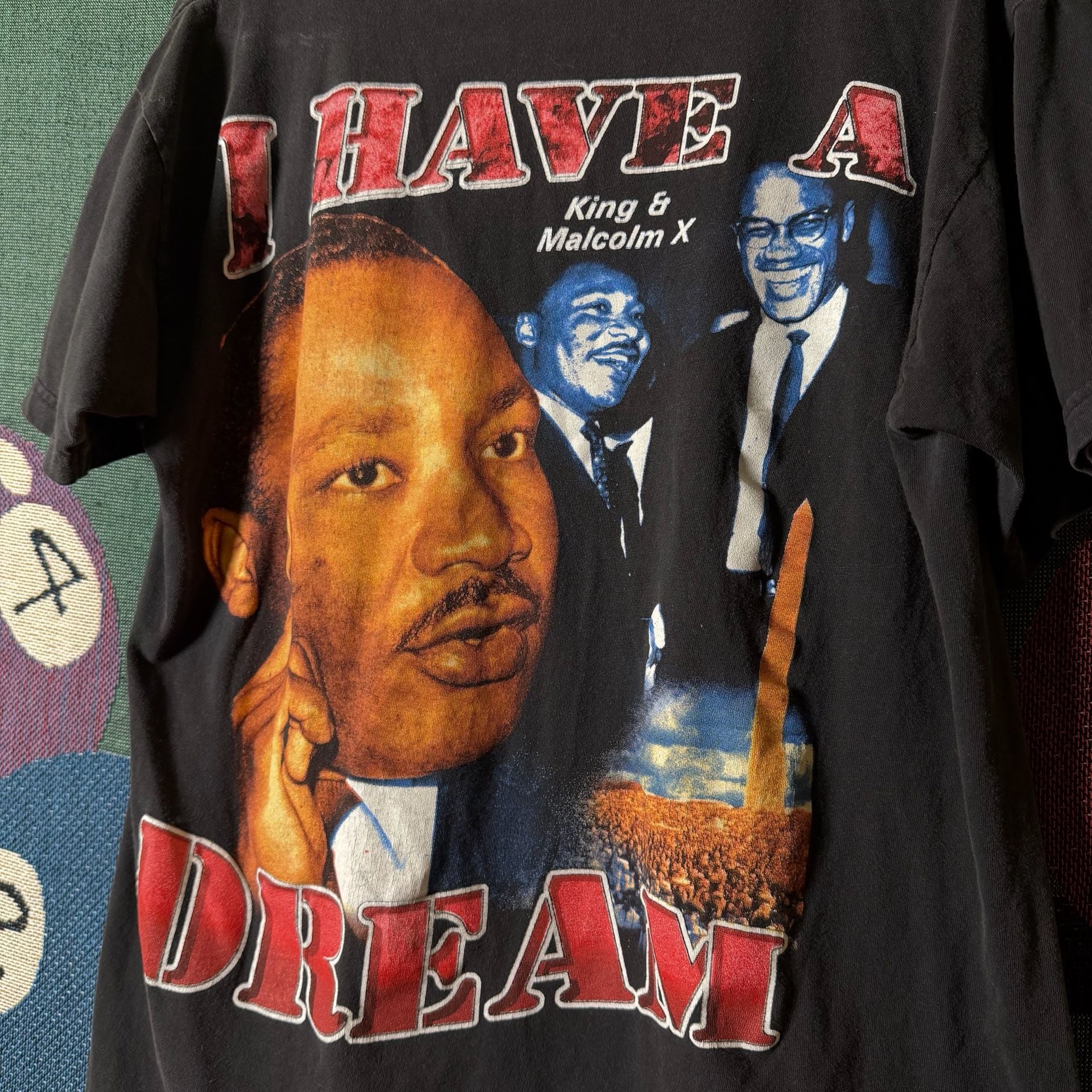 Saad Collection Martin Luther King Jr. and Malcolm X 'I Have A Dream' Graphic T-Shirt 5