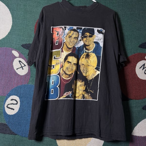 Vintage 90s Backstreet Boys BSB Graphic Double-Sided Band T-Shirt